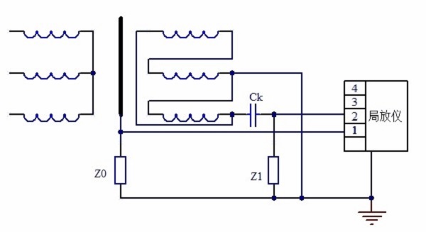 三相變壓器局部放電試驗(yàn)測量電路1